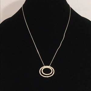 Rhinestone Circles Necklace